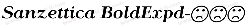 Sanzettica BoldExpd字体转换